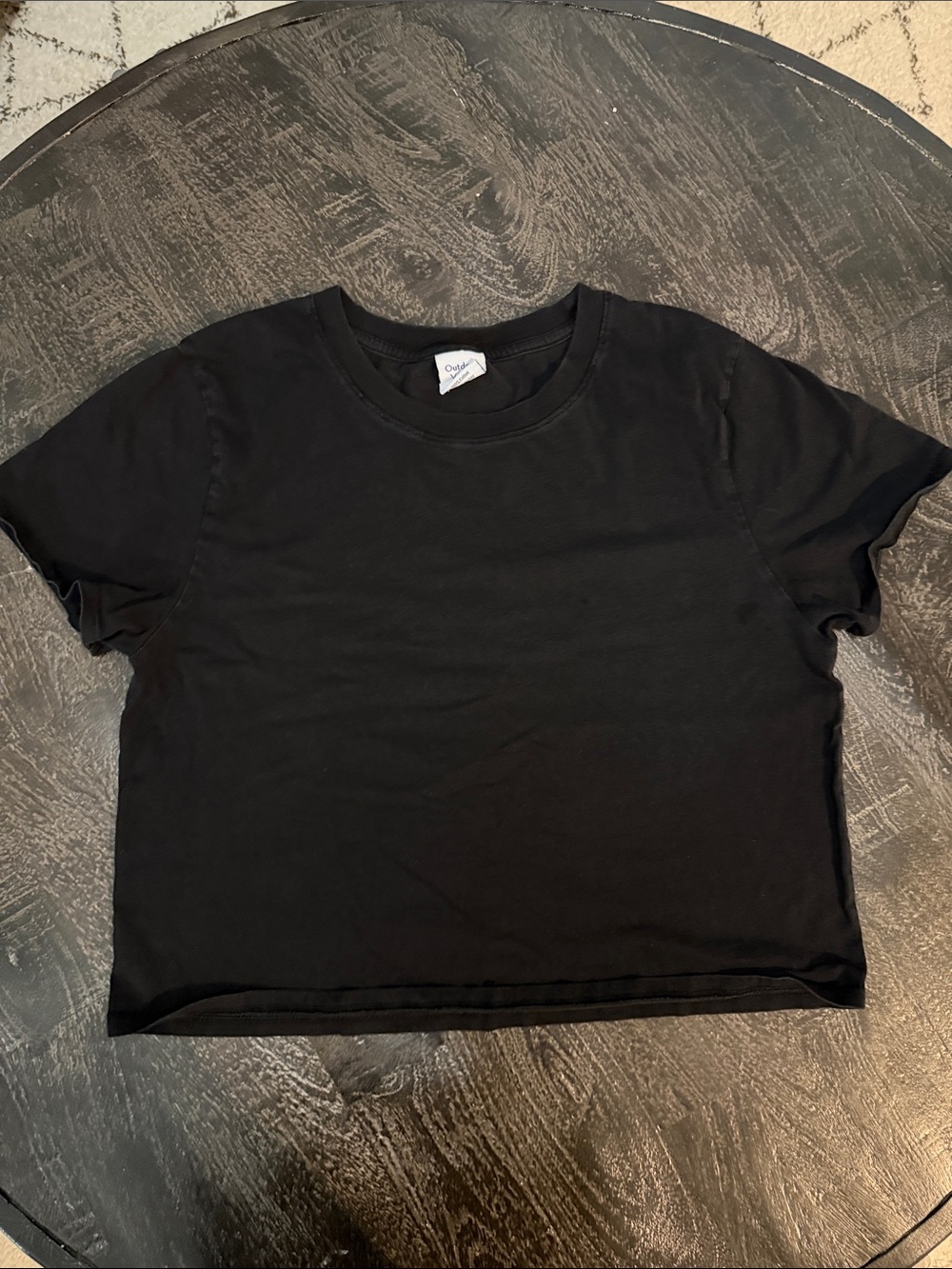 Outdoor Voices Black Crop Tee